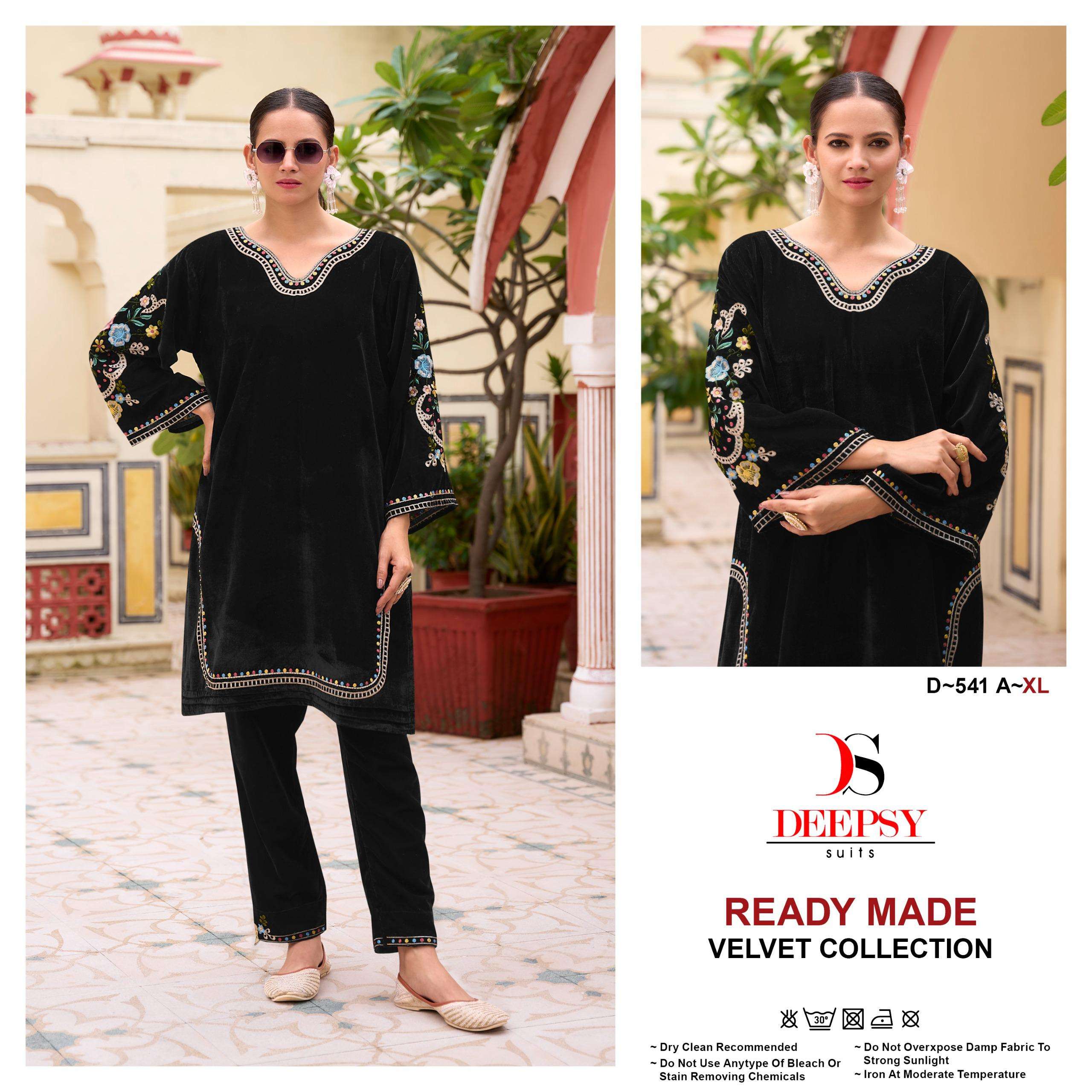 DEEPSY D541 VELVET READYMADE COLLECTION WINTER COLLECTION EXPOTER SURAT 