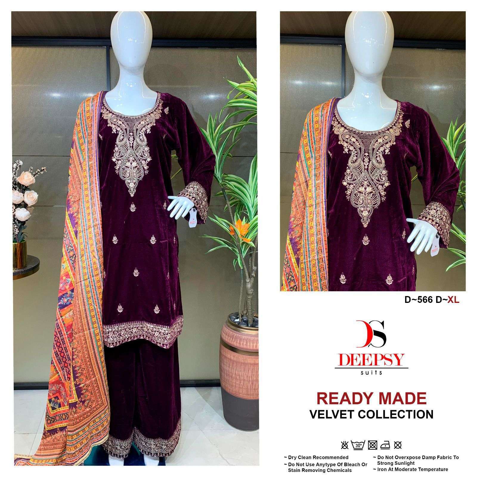 DEEPSY READYMADE  D566 PRE WINTER VELVET READYMADE WHOLESALE 