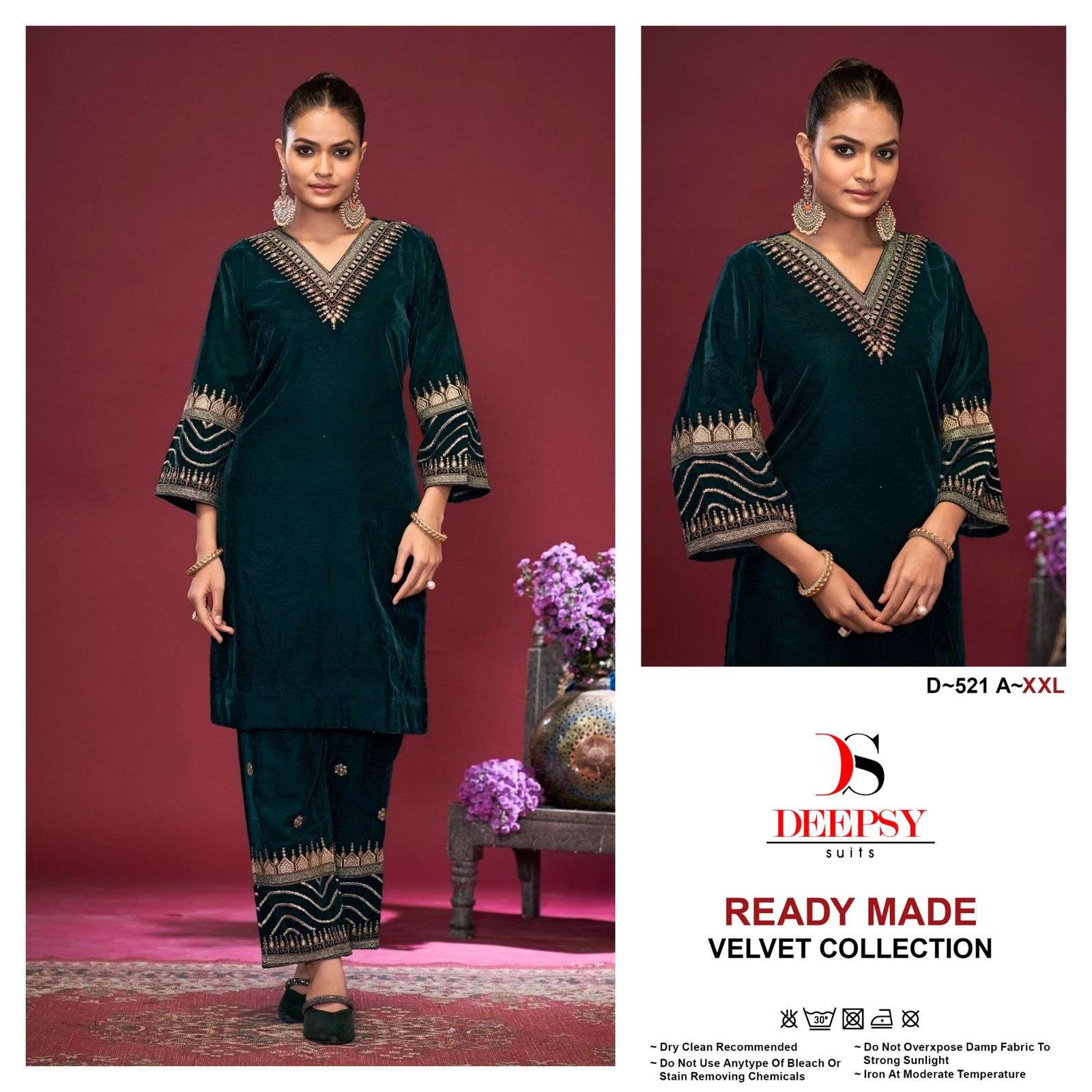 DEEPSY READYMADED-521 VELVET READYMADE WINTER COLLECTION SURAT WHOLESALER