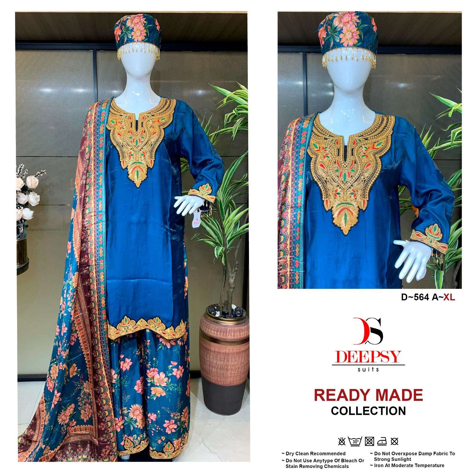 DEEPSY TILLA D564 SHARARA TILLA WORK READYMADE BUY ONLINE WHOLESALE 