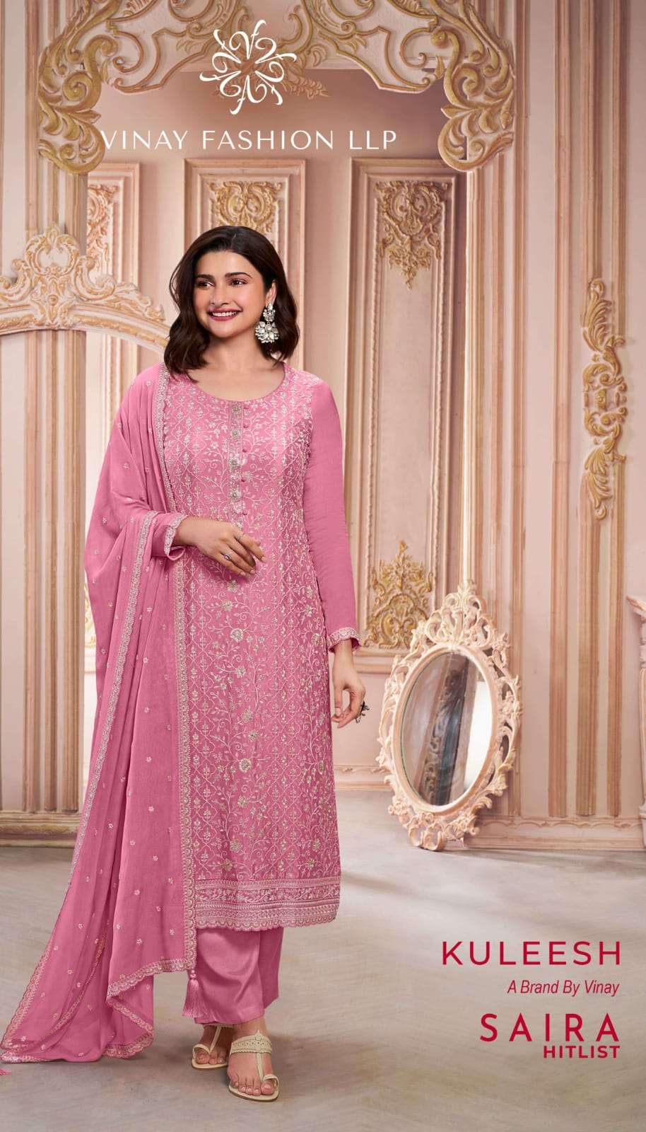 KULEESH SAIRA HITLIST BY VINAY CHINON EMBROIDERY PUNAJBI SUIT WHOLESALE 