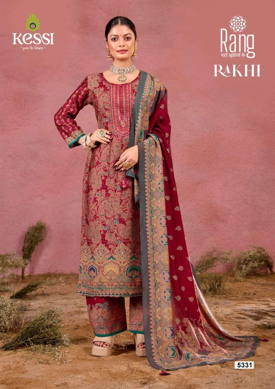 RANG RAKHI MUSLIN FOIL PRINT SALWAR SUIT CATALOUGE SURAT WHOLESALER