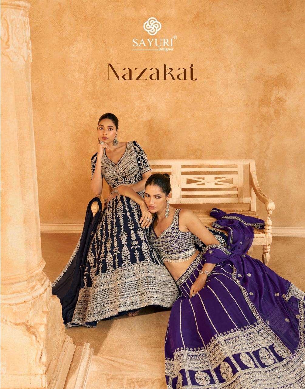 SAYURI NAZAKAT 5567TO 5569 DESIGNER LEHENGA FOR WOMEN SURAT DEALER 