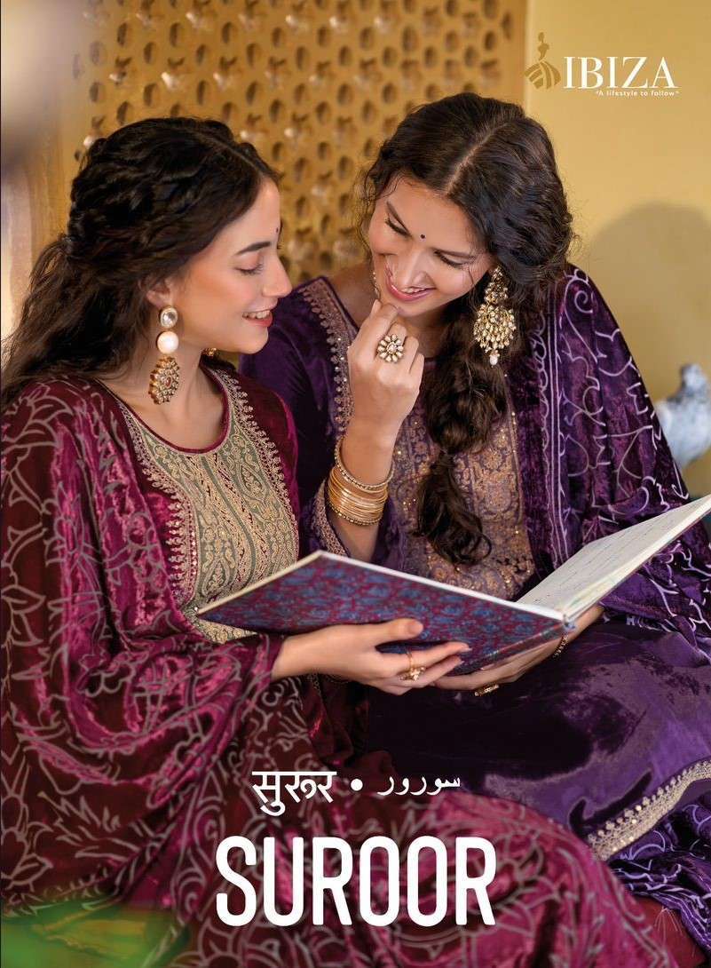 IBIZA SUROOR VELVET PRIMIUM COLLECTION IBIZA CATALOGUE SURAT WHOLESALER
