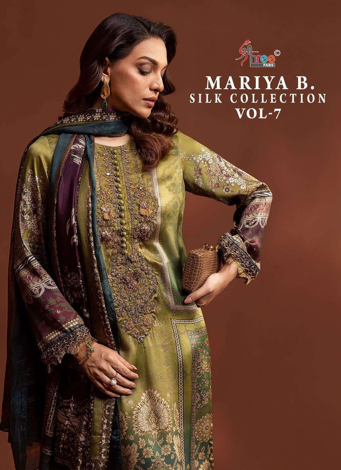 MARIA B SILK COLECTION VOL-07 BY SHREE FABS BUY ONLINE WHOLESALE  SURAT