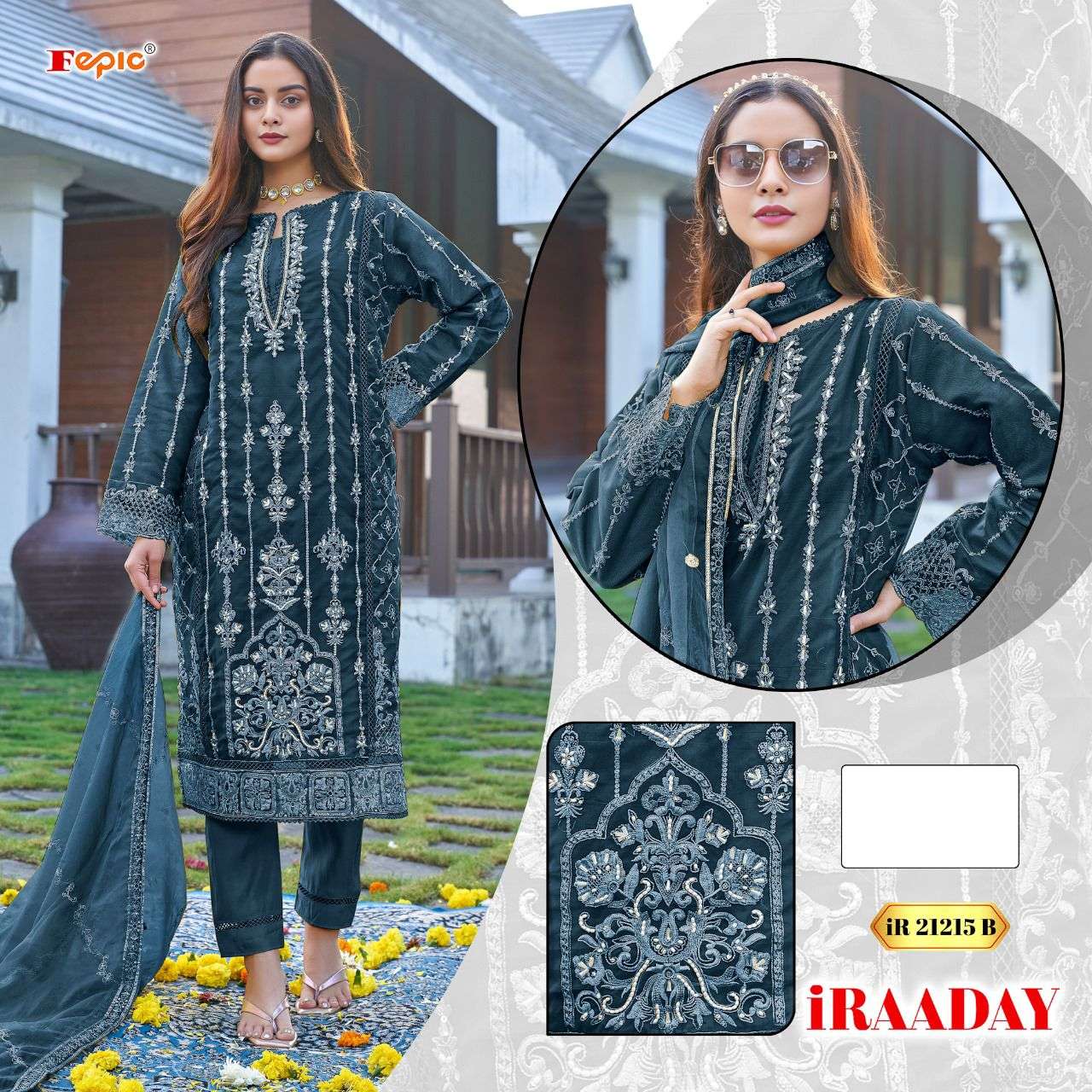 FEPIC 21215 IRAADAY ORGENZ AINDIAN PAKISTANI SUIT SURAT