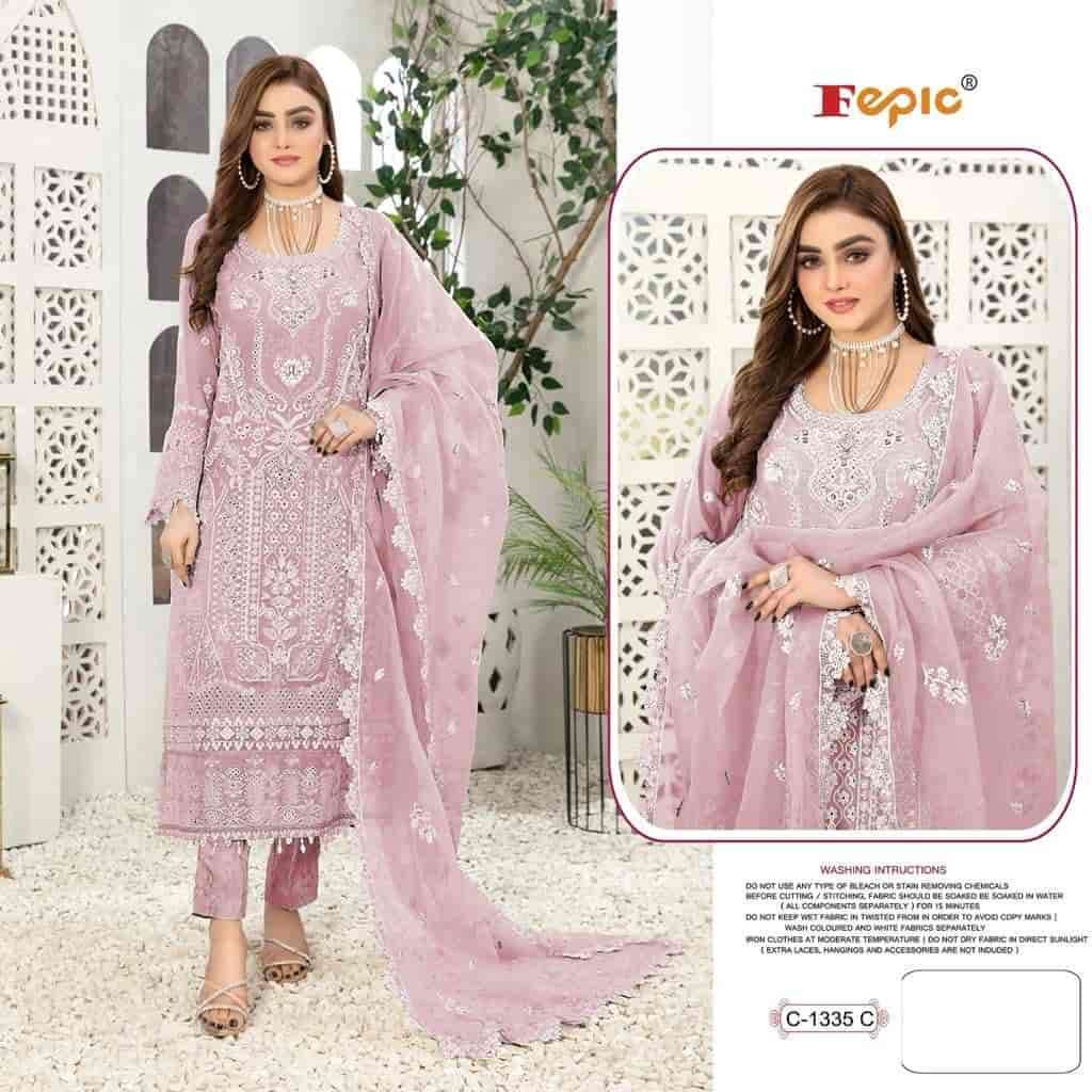 FEPIC C1335 ROSEMEEN PAKISTANI ORGENZA PAKISTANI SUIT SURAT EXPOTER 