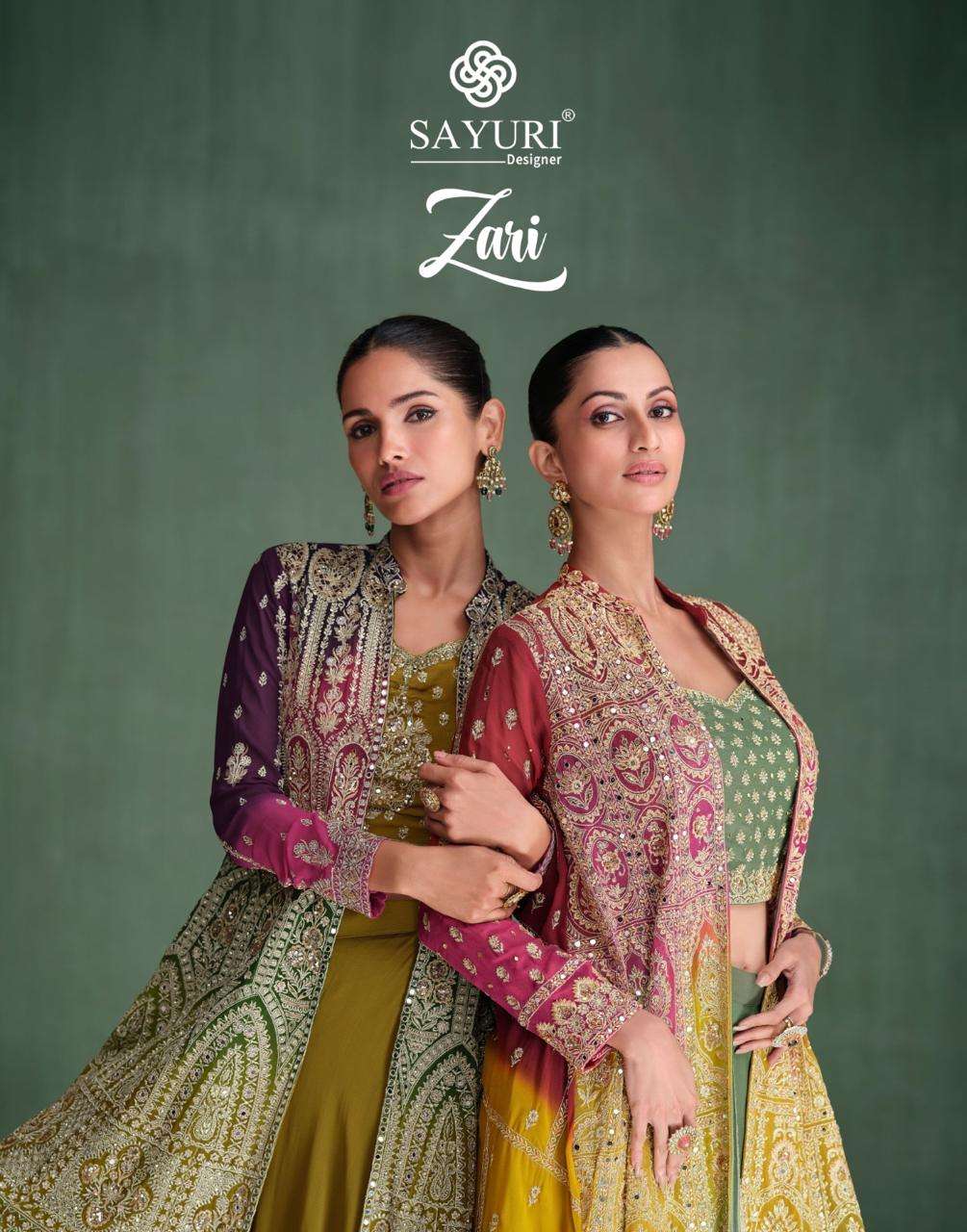 SAYURI ZARI 5679-5680 WEDDING WEAR READYMADE COLLECTION SURAT WHOLESALER 