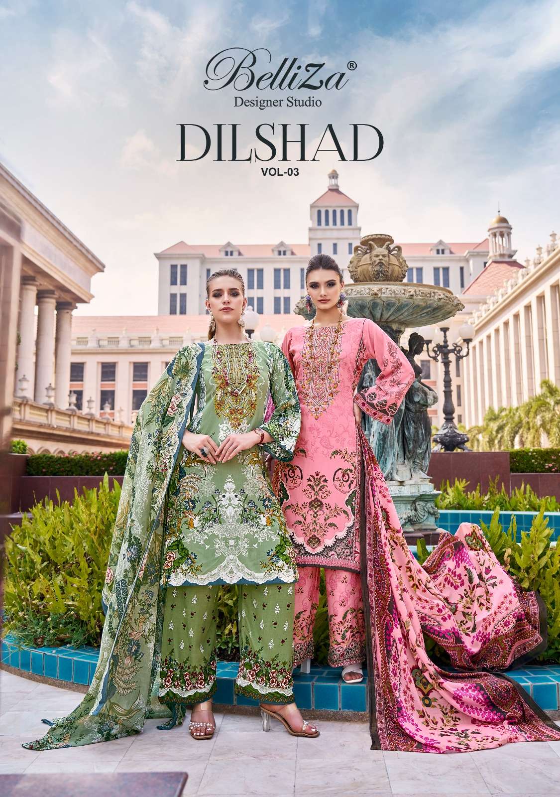 belliza dilshad vol-3 rayon cotton belliza catalogue wholesaler surat 