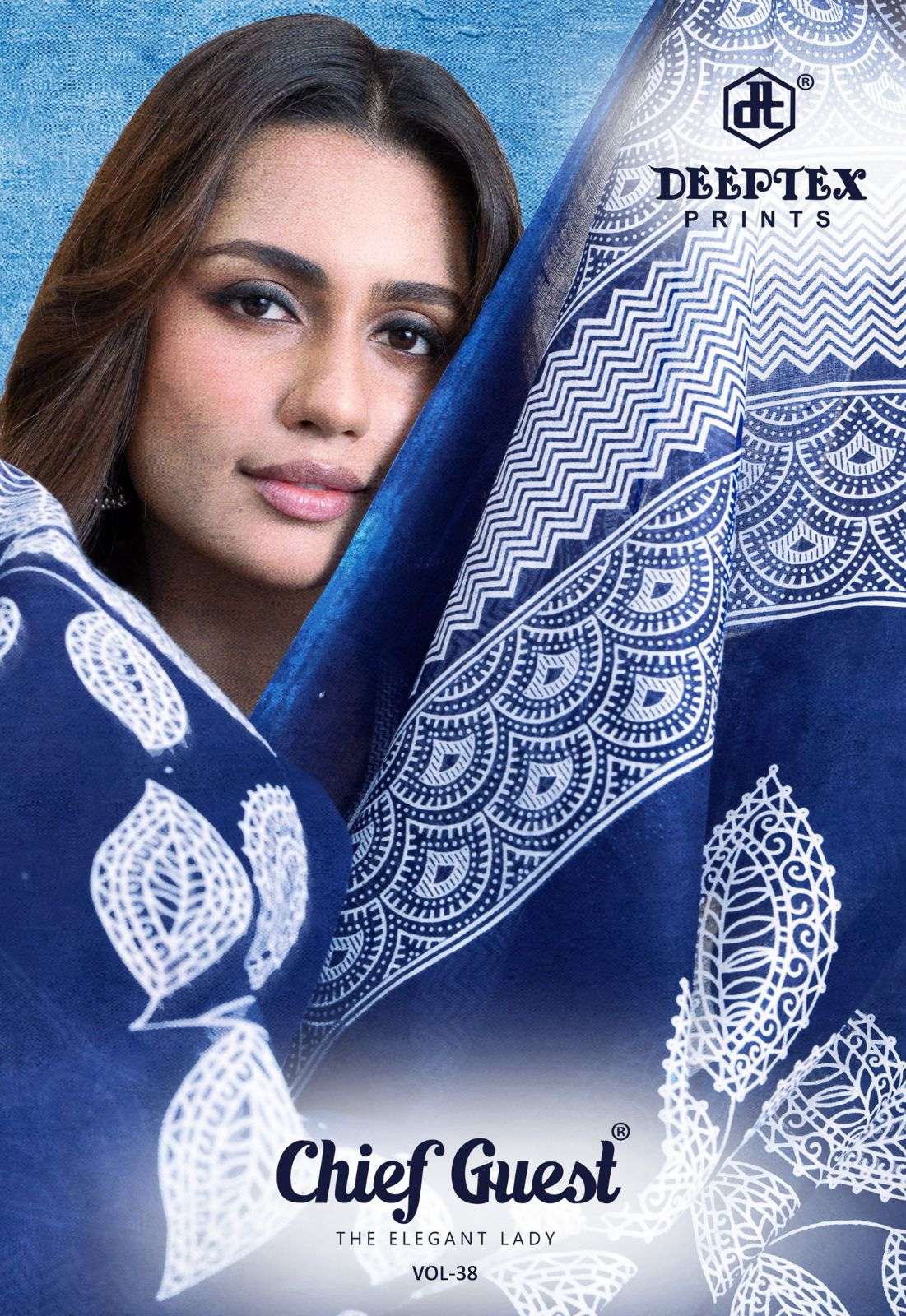 deeptex chief guest vol 38  cotton dress materials catalogue wholesale surat