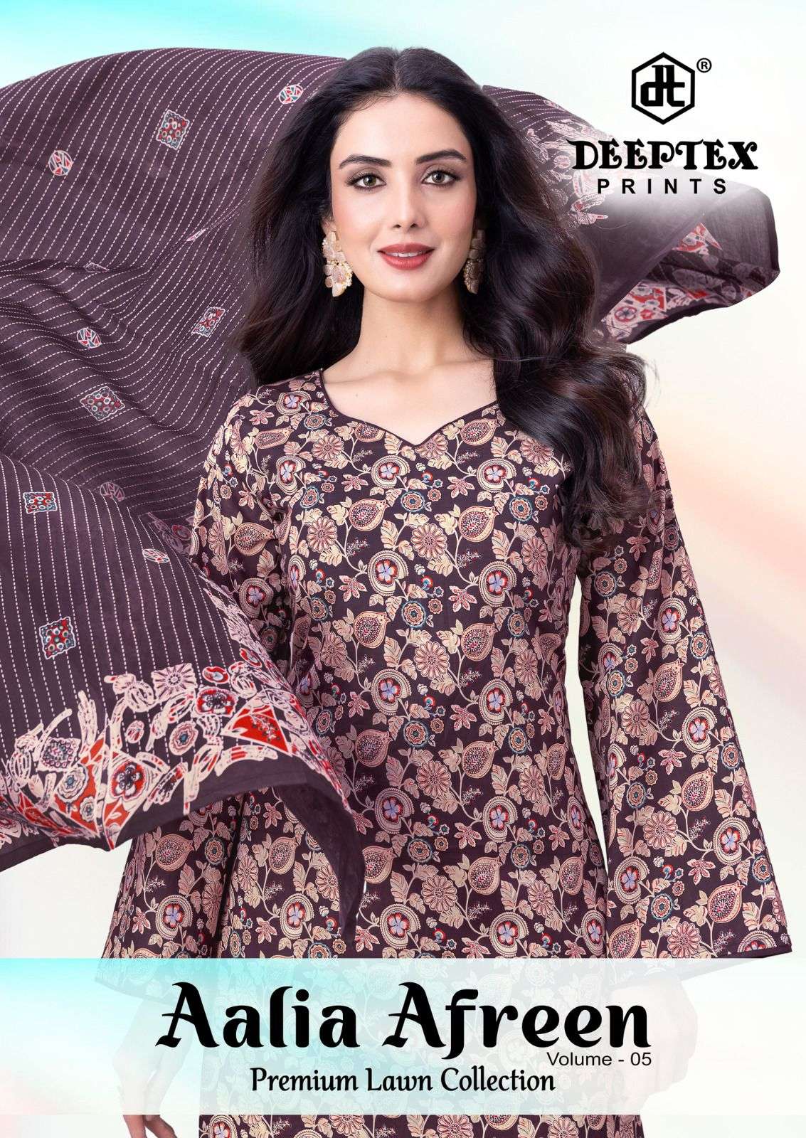 DEEPTEX AALIA AFREEN VOL 5 PURE COTTON DRESS MATERIAL COLLECTION WHOLESALE 
