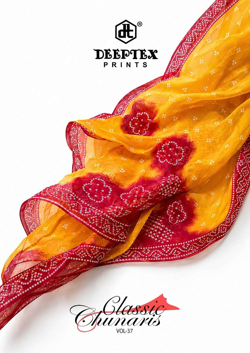 Deeptex Prints Classic Chunaris Vol 37 Cotton Dress Material | Unstitched Suits Wholesale | Krisha Apparels Surat