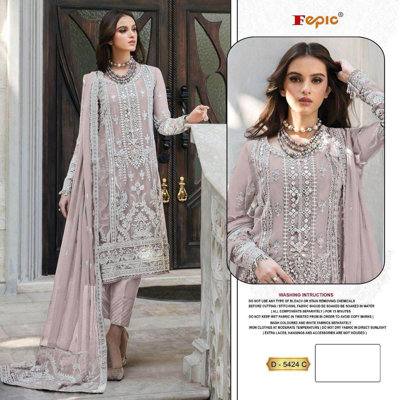 strapless open back dress Peach Embroidered Maria B Luxury Formal Pakistani Party Dress Ready to Wear / Medium