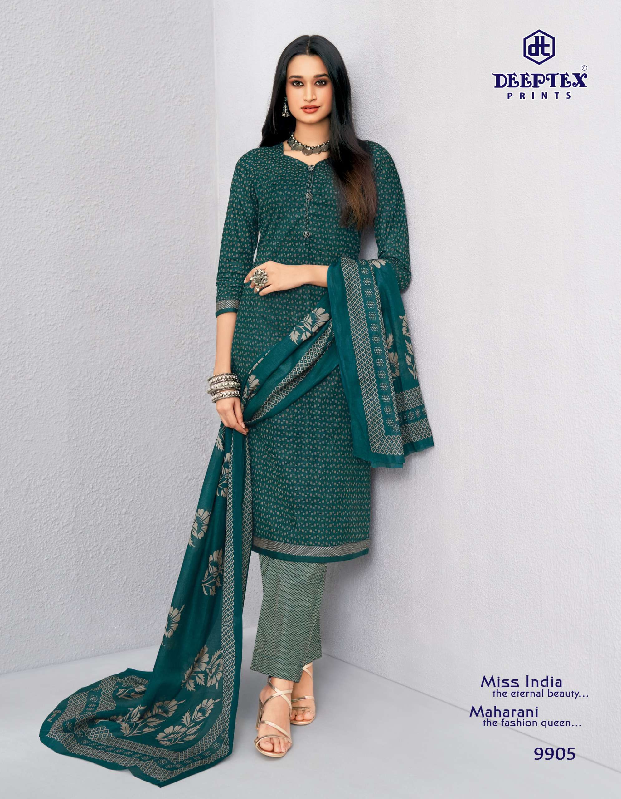 deeptex-miss-india-vol-99-cotton-dress-print deeptex miss india vol 99 cotton dress material wholesale krisha apparels surat
