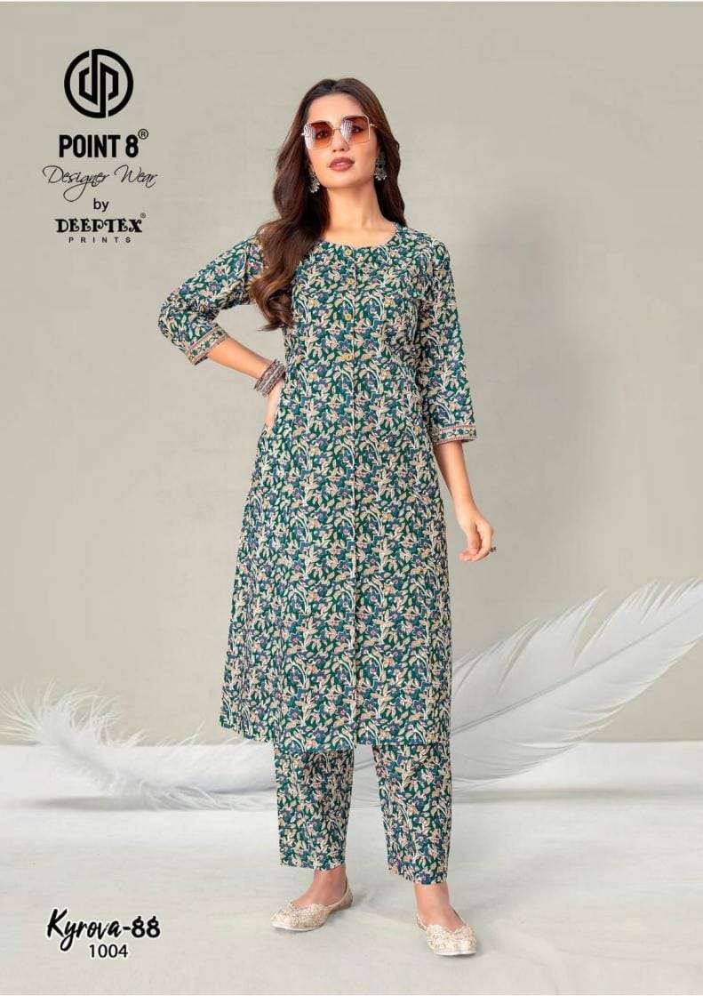 deeptex-point-8-kyrova-88-vol-01-1004.webp DEEPTEX POINT-8 KAYROVA 88 VOL-1 COTTON READYMADE LONG CORD SET WHOLESALE KRISHA APPARELS
