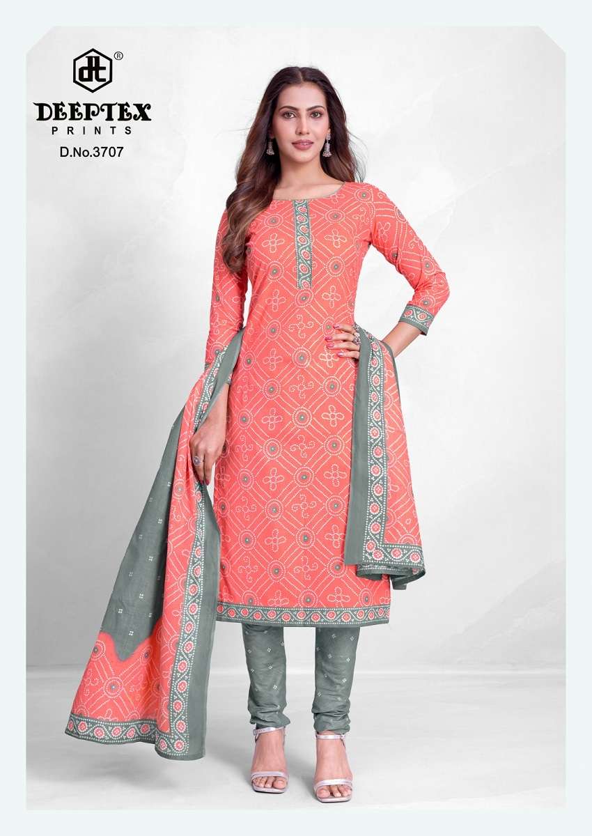 deeptex-prints-classic-chunaris-vol-37-design-3707.webp Deeptex Prints Classic Chunaris Vol 37 Cotton Dress Material | Unstitched Suits Wholesale | Krisha Apparels Surat