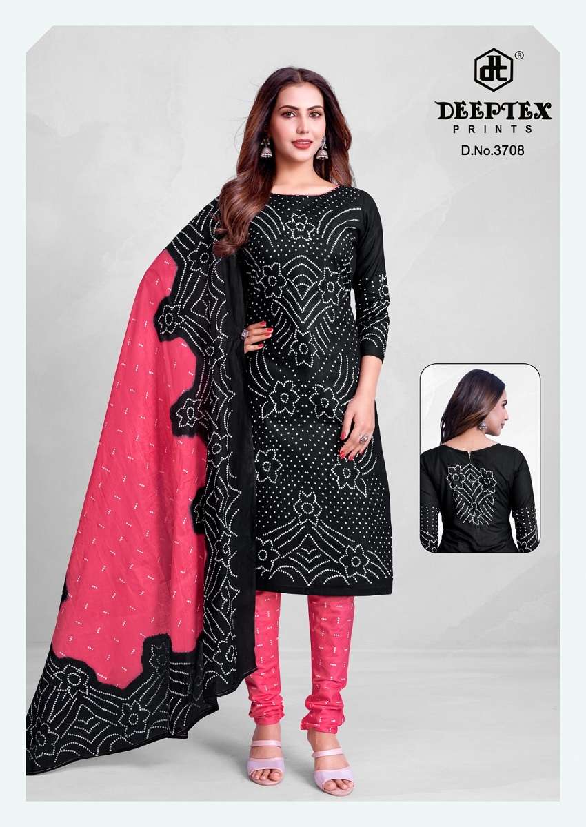 deeptex-prints-classic-chunaris-vol-37-design-3708.webp Deeptex Prints Classic Chunaris Vol 37 Cotton Dress Material | Unstitched Suits Wholesale | Krisha Apparels Surat