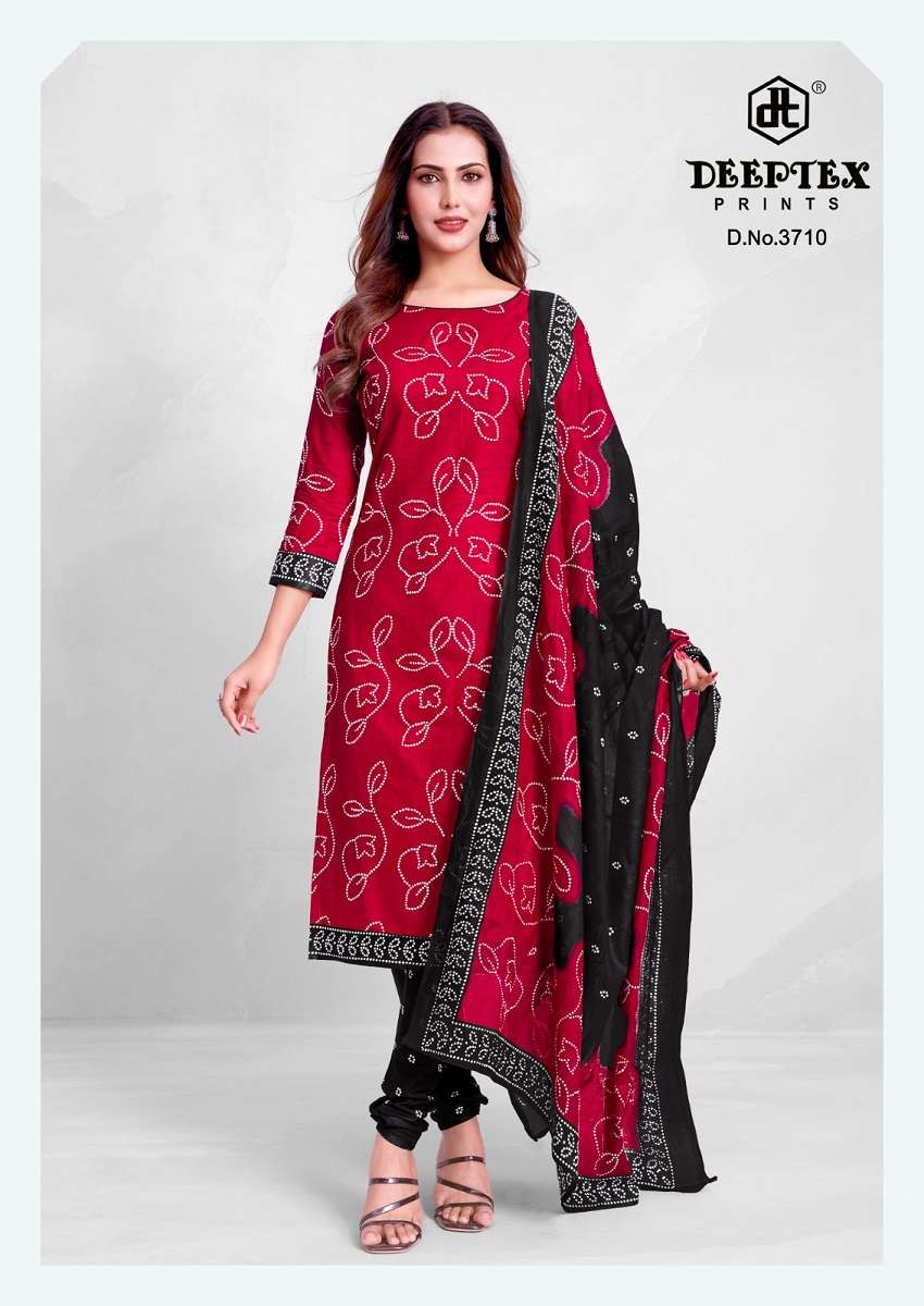 deeptex-prints-classic-chunaris-vol-37-design-3710.webp Deeptex Prints Classic Chunaris Vol 37 Cotton Dress Material | Unstitched Suits Wholesale | Krisha Apparels Surat
