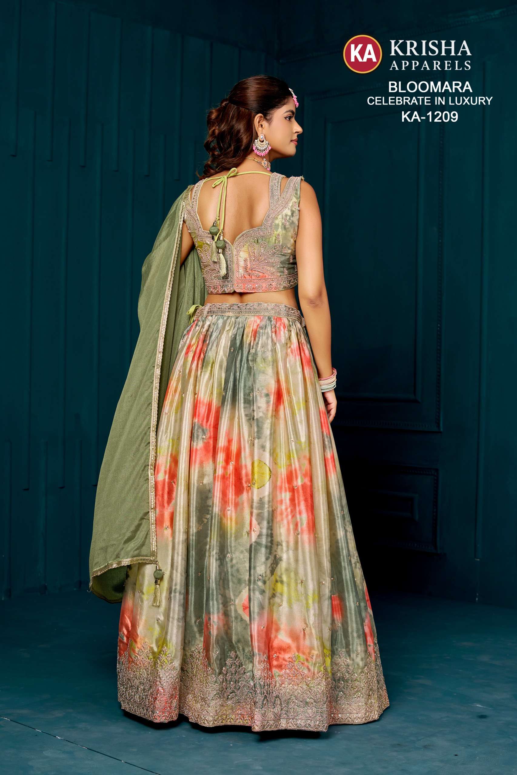 krisha-apparels-bloomara-ka-1209-back.jpg1 KRISHA APPARELS BLOOMARA KA 1209 PRIMIUM DESIGNER LEHENGA COLLECTION